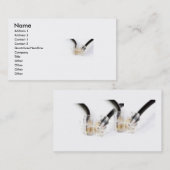 電話コード名刺 名刺 (正面/裏面)