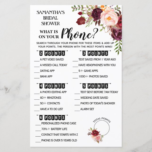 電話シャワー英語ゲームのスペインの内容 (正面)