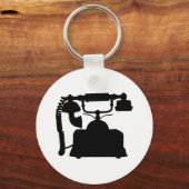 電話シルエット キーホルダー (正面)