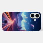 電話スタイリッシュケースと壁紙 | カスタマイズ可能 Case-Mate iPhoneケース (裏面 (横))