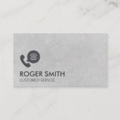 電話セールスマン顧客サービス 名刺 (正面)