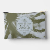 電話ダウン、手のひら上げ – 白い蓮 アクセサリーポーチ (裏面)