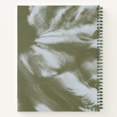 電話ダウン、手のひら上げ – 白い蓮 ノートブック (裏面)