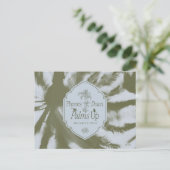 電話ダウン、手のひら上げ – 白い蓮 ポストカード (スタンド正面)