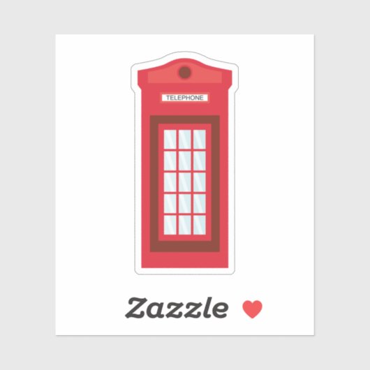 電話ブースのシール シール (シート)