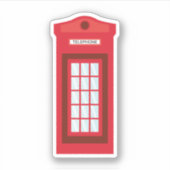 電話ブースのシール シール (正面)