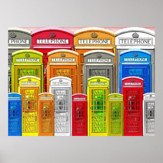 電話ブースのポスター ポスター (正面)