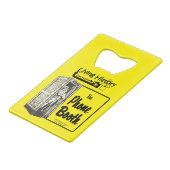 電話ブースバー – ビールボトルオープナー クレジットカード栓抜き (裏面アングル)