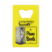 電話ブースバー – ビールボトルオープナー クレジットカード栓抜き (裏面)