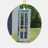 電話ブース セラミックオーナメント (左)
