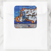 電話ブースNo 12色版反射 スクエアシール (バッグ)