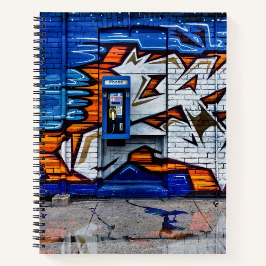電話ブースNo 12色版反射 ノートブック (正面)