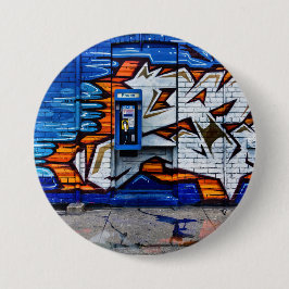 電話ブースNo 12色版反射 缶バッジ
