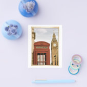 電話ボックスとビッグベンの塔 チラシ (シングル)