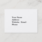 電話ボックスとビッグベンの塔 名刺 (裏面)