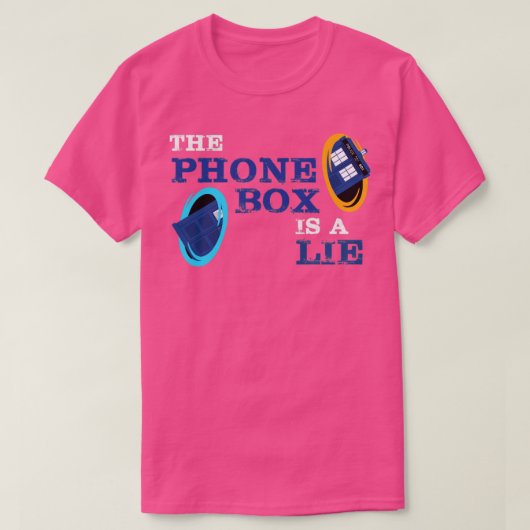 電話ボックスは嘘だ Tシャツ (デザイン正面)