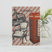 電話ボックスビクトリアンジュビリークラウンロンドン 招待状 (スタンド正面)