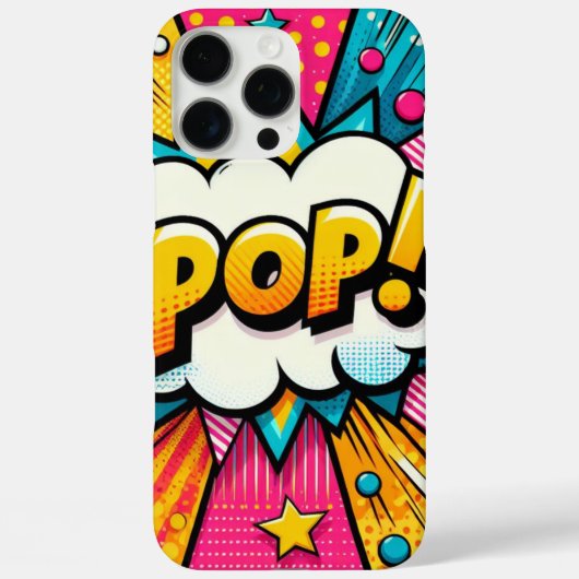 電話ポップ・アートのケース Case-Mate iPhoneケース (裏面)