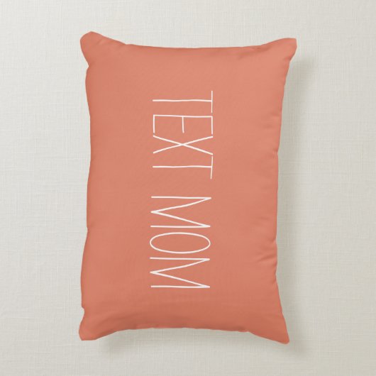 電話ママ文字ママ部屋の枕 アクセントクッション (裏面(縦))