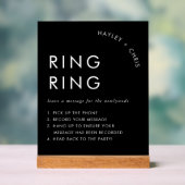 電話メッセー結婚ジの音声ゲストブック アクリルサイン (ニュートラル)