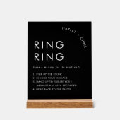 電話メッセー結婚ジの音声ゲストブック アクリルサイン (正面)