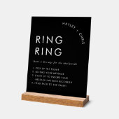 電話メッセー結婚ジの音声ゲストブック アクリルサイン (傾斜)