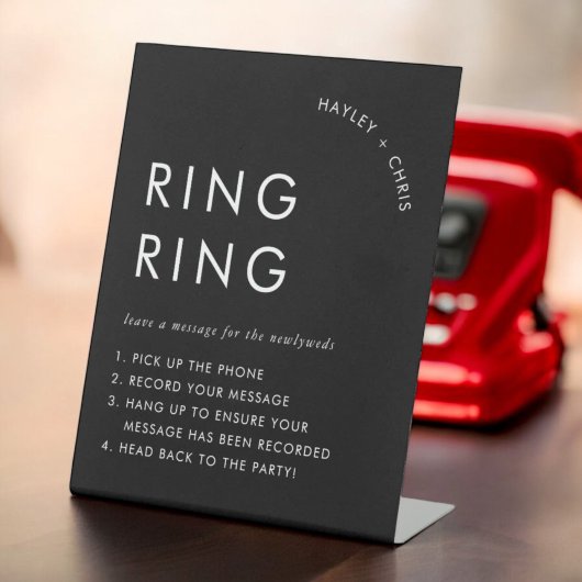 電話メッセー結婚ジの音声ゲストブック 台座サイン