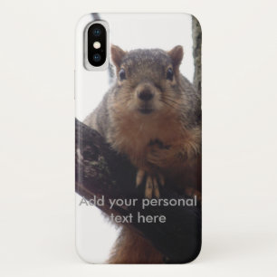 電話リスは君のケースを見て iPhone X ケース