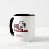 電話レトロ映画広告からの恐怖物語 マグカップ (正面左)