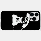 電話ヴィンテージ電話の白黒 Case-Mate iPhoneケース (裏面 (横))