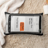 電話不機嫌妻のギフト – 文字話パーソナライズされた ランバークッション (ブランケット)