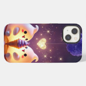 電話不気味ケースのカップル iPhoneケース (裏面横)