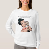 電話中の女性が家父長制を破る Tシャツ (正面)