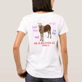 電話中の犬 Tシャツ (裏面)