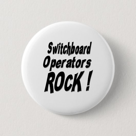 電話交換手の石! ボタン 缶バッジ (正面)