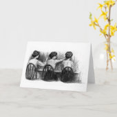 電話交換手 カード (黄色い花)