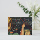 電話交換手、ヴィンテージ ビジネス 招待状 (スタンド正面)