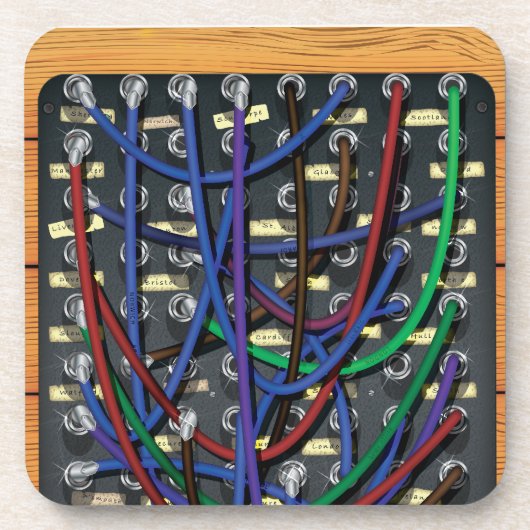 電話交換 コースター (正面)