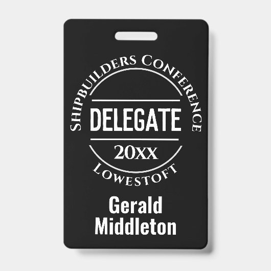 電話会議の代理バッジ バッジ (正面)