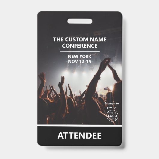 電話会議アクセスパスQRコード出席者バッジ バッジ (正面)