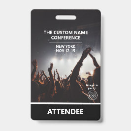 電話会議アクセスパスQRコード出席者バッジ バッジ