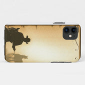 電話保護装置のcase=の西部牧場ロープをかけるカウボーイ Case-Mate iPhoneケース (裏面(横))