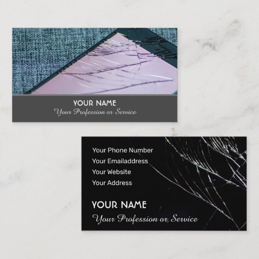 電話修理専門サービスカー 名刺 (正面/裏面)