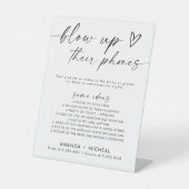 電話吹記録をミニマル化する 台座サイン (正面)