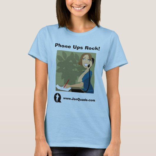 電話女の子 Tシャツ (正面)