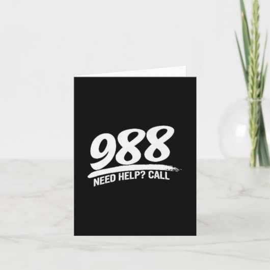 電話救済988 Premiumが必要 カード (正面)
