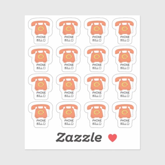 電話料金プランナー 公共料金トラッカープランナー シール (シート)