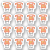 電話料金プランナー 公共料金トラッカープランナー シール (正面)