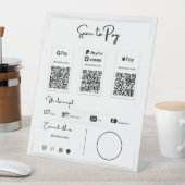 電話最高の台座符号によるQRコードの支払 台座サイン (インサイチュ)