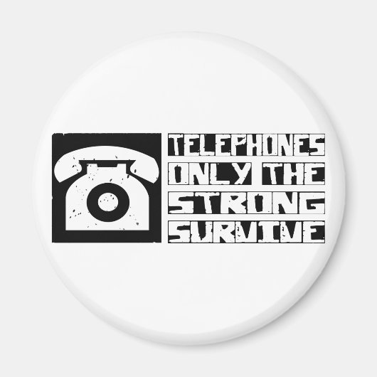 電話生き延び マグネット (正面)